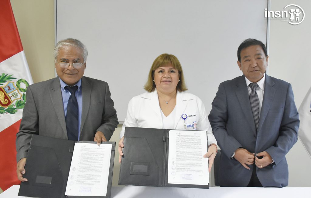 INSN SAN BORJA Y UNIVERSIDAD CAYETANO HEREDIA FIRMAN CONVENIO PARA